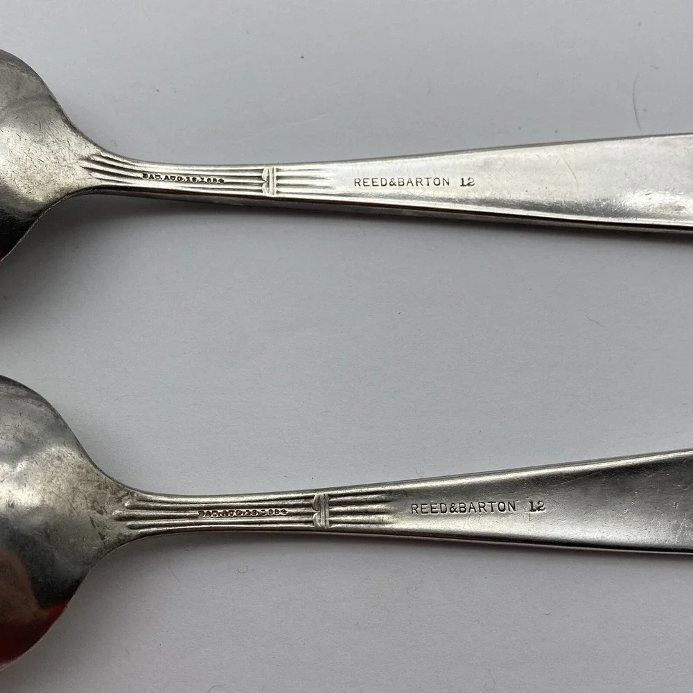 VTG Reed & Barton Italian 1885 Silverplate Tablespoons Set Of 4‎ 8.25